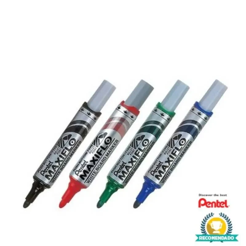 Marcador para Quadro Branco Pentel Maxiflo MWL5M Ponta Redonda 5mm