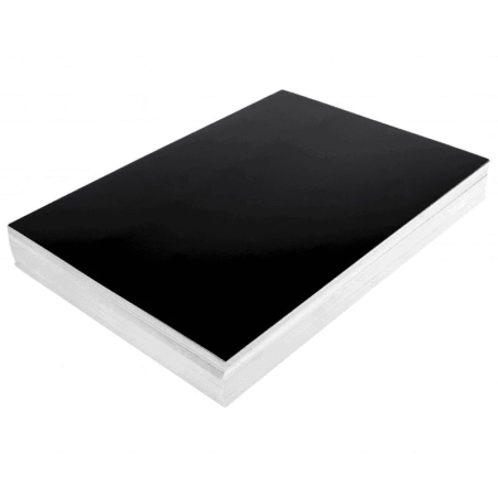Cartolinas de Encadernação Cromolux Fellowes A4 Preto 250g
