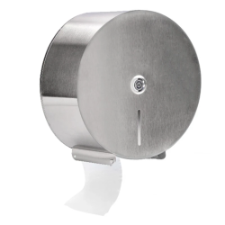 Dispensador de Papel Higiénico Jumbo Q-Connect em Aço Inox