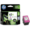 Tinteiro Original HP 62XL Cores de Alto Rendimento (C2P07A)