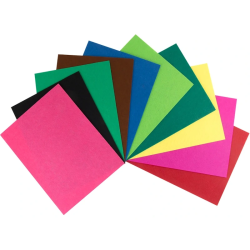 Bloco de Feltro Colorido Liderpapel 240x315mm – Pack de 10 Cores Sortidas