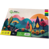 Bloco de Feltro Colorido Liderpapel 240x315mm – Pack de 10 Cores Sortidas