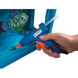 Mini Pistola de Cola Quente Liderpapel 25W – Inclui 2 Barras de Cola 7mm