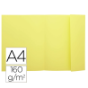 Classificadores de cartolina colorida A4 com aba - Amarelo