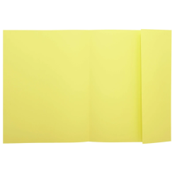 Classificadores de cartolina colorida A4 com aba - Amarelo