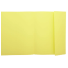 Classificadores de cartolina colorida A4 com aba - Amarelo