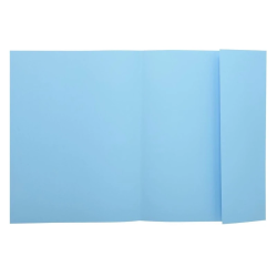 Classificadores de cartolina colorida A4 com aba - Azul