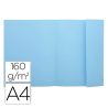 Classificadores de cartolina colorida A4 com aba - Azul