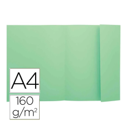 Classificadores de cartolina colorida A4 com aba - Verde