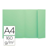 Classificadores de cartolina colorida A4 com aba - Verde
