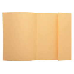 Classificadores de cartolina colorida A4 com aba - Creme