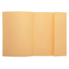 Classificadores de cartolina colorida A4 com aba - Creme
