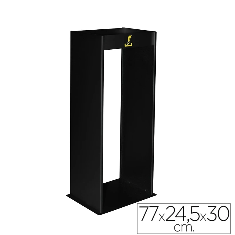 Cinzeiro de Pé para Exterior Metálico com Rede para Areia (77x24,5x30 cm)