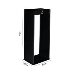 Cinzeiro de Pé para Exterior Metálico com Rede para Areia (77x24,5x30 cm)