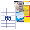 Etiquetas Adesivas Transparentes Avery 38,1x21,2mm (1625 Etiquetas / 25 Folhas A4)