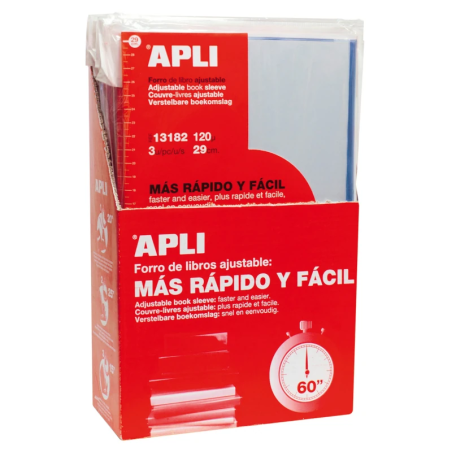 Capas de Forrar Livros Ajustáveis Apli Transparentes