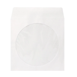 Envelopes de Papel para CD / DVD Q-Connect com Janela (Pack 50 Unidades)