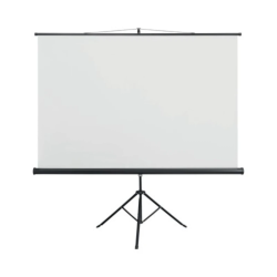 Tela de Projeção com Tripé Bi-Office 150x150cm