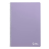 Caderno Espiral A4 Smart de duas linhas 80 Folhas 75g Cores Sortidas