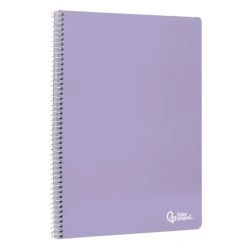 Caderno Espiral A4 Smart de duas linhas 80 Folhas 75g Cores Sortidas