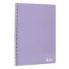 Caderno Espiral A4 Smart de duas linhas 80 Folhas 75g Cores Sortidas