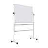 Quadro Branco Magnético Giratório com Rodas Bi-Office Revolver Dupla Face (150x120 cm)
