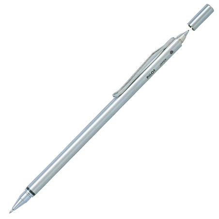Esferográfica + Lapiseira 2-em-1 Pilot Birdie Twin H-575 Aço Inoxidável