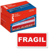Etiquetas Adesivas de Sinalização Frágil Apli 50x100mm – Rolo de 200 Unidades