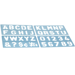 Escantilhões de Letras e Números Liderpapel 100mm
