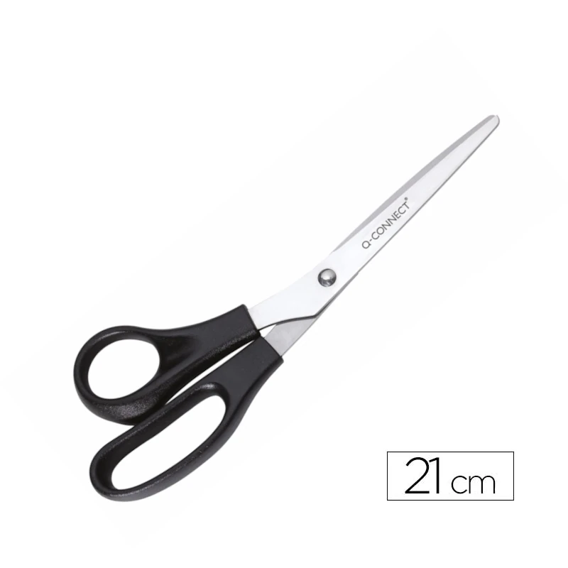 Tesoura de Escritório para Esquerdinos Q-Connect 21 cm (8 Polegadas)