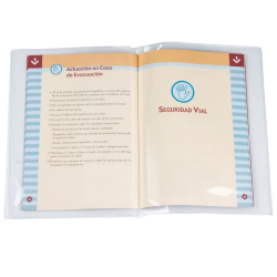 Capas Transparentes Porta-Documentos Duplo Quarto em PVC 180 Microns (220x350 mm)