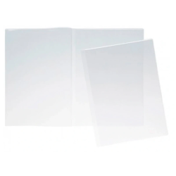 Capas Transparentes Porta-Documentos Duplo Fólio Q-Connect em PVC 180 Microns (330x470 mm)