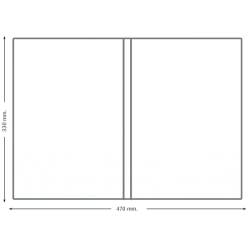 Capas Transparentes Porta-Documentos Duplo Fólio Q-Connect em PVC 180 Microns (330x470 mm)