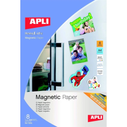 Papel Magnético A4 Branco Qualidade Fotográfica (Pack 8 Folhas)