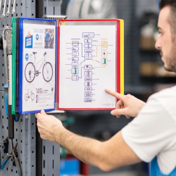Porta-Catálogos de Parede Tarifold com 10 Bolsas A4