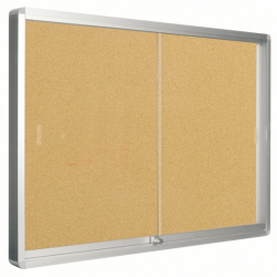 Vitrina de Parede com Fundo em Cortiça Q-Connect 80x100cm