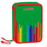 Estojo Escolar Guarnecido Alpino Color com Fecho Duplo