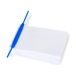 Encadernadores Plásticos Fastener E-Clip Q-Connect Azul (Caixa de 100 Unidades)