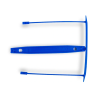 Encadernadores Plásticos Fastener E-Clip Q-Connect Azul (Caixa de 100 Unidades)