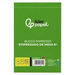 Bloco Empregado de Mesa com Duplicado