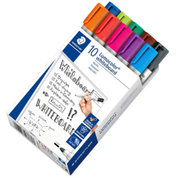 Marcadores Quadro Branco STAEDTLER Lumocolor 351 – 10 Cores