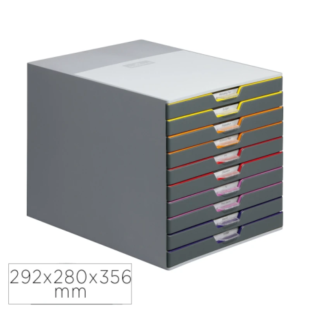 Bloco de 10 Gavetas VARICOLOR® Durable A4 | Risco de Lápis
