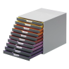 Bloco de 10 Gavetas VARICOLOR® Durable A4 | Risco de Lápis