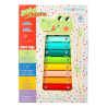 Xilofone infantil de madeira Crocodilo Imaginovo com 8 lâminas coloridas