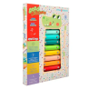 Xilofone infantil de madeira Crocodilo Imaginovo com 8 lâminas coloridas