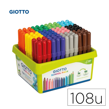 Marcadores Giotto Maxi School Pack
