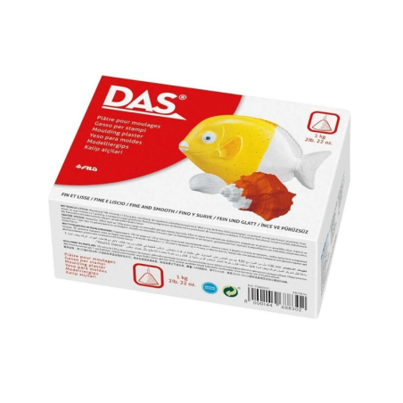Gesso em Pó para Modelar DAS 1 kg | Risco de Lápis