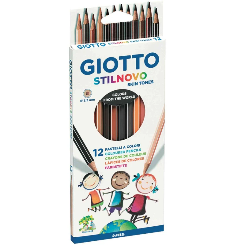 Lápis de Cor GIOTTO Stilnovo Skin Tones 12 Tons | Risco de Lápis