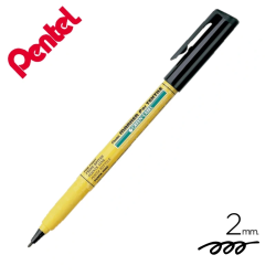 Marcadores pretos para tecido Pentel NM10