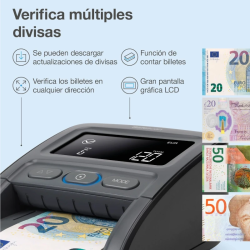 Detetor de Notas Falsas Safescan 155-S Complete com Contador e Bateria